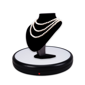 Nuovo giradischi 4545ALF 45CM con colore di alimentazione presa bianca supporto rotante giradischi fotografico a 360 gradi con telecomando - Product Image 6