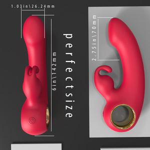 Bestverkochte Platina-Uitgeharde Dual Stimulator Mini Konijn Vibrators Usb Oem/Odm Service Fabriek Prijs Multi-Platform Magische Staaf - Product Image 6