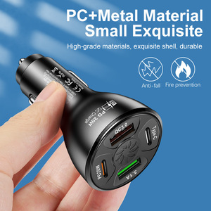 <span class=keywords><strong>Cargador</strong></span> <span class=keywords><strong>USB</strong></span> para coche, 4 puertos de carga rápida PD20W QC3.0 para <span class=keywords><strong>iPhone</strong></span> 14 <span class=keywords><strong>13</strong></span> Pro Max Huawei Samsung Phone, cargadores <span class=keywords><strong>USB</strong></span> <span class=keywords><strong>C</strong></span> - Product Image 6