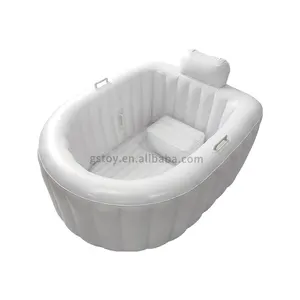 Pieghevole portatile donna incinta schienale per la casa vasca per la nascita per adulti in pvc bianco piscina gonfiabile