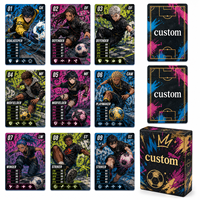 Jeu de société et cartes en papier double face écologiques sur le thème de la lutte de rue anime, personnalisable pour la famille