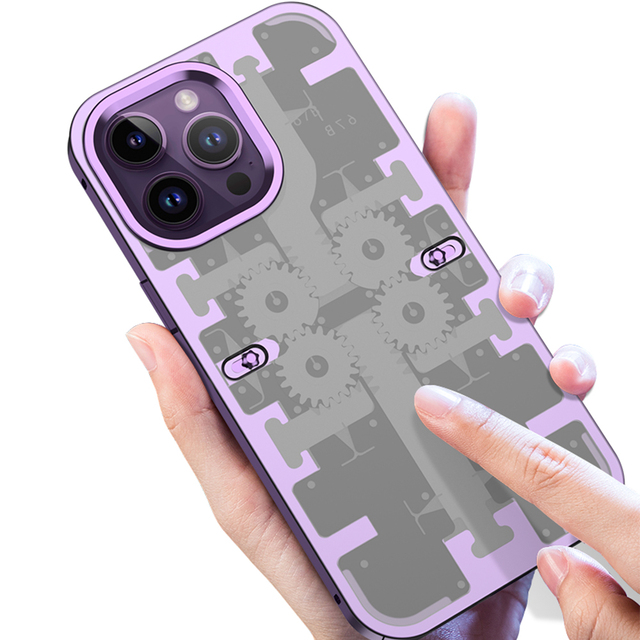 2023 All-Inclusive Advanced Series Luxury for Case New Mechanical Magnetic Wheel Aviation Aluminum Alloy Mobile Phone Case