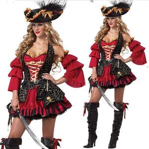 <span class=keywords><strong>Disfraz</strong></span> de Pirata Capitán Ja Echo para Halloween, Ropa Tradicional <span class=keywords><strong>China</strong></span> para <span class=keywords><strong>Mujer</strong></span>, Actuación Escénica, Moda Étnica - Product Image 2