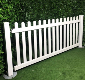 Trắng PVC picket & ranh giới hàng rào tấm 2.5m Chiều rộng tùy chọn 1m chiều cao 3D mô hình với hàng rào đường sắt & hàng rào bài viết cho hàng rào an toàn - Product Image 4