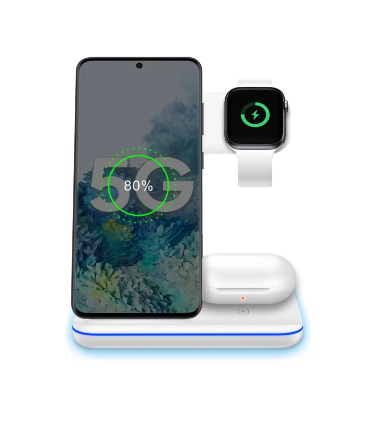 Best Selling Products 2021 in use Wireless Charger 4 in 1 Wireless Charging Dock Charging Station Stand for Samsung Galaxy watch
