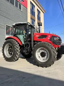 AGRI SEGUIMIENTO MARCA 4WD YTO DIESEL MOTOR RUEDA TRACTOR AD EJE AC CAB FARM TRACTOR FÁBRICA SUMINISTRO A BAJO COSTO