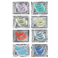 Patchs pour les yeux personnalisés, patchs sous les yeux, patchs pour les yeux hydratants au collagène avec paillettes colorées pour raffermir la peau