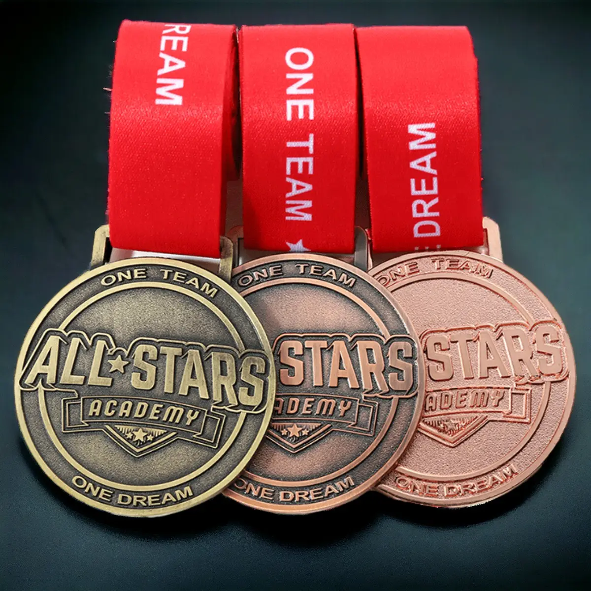 Manufacturer Custom Medal Wholesale Zinc Alloy 3d Gold Silver Copper Award Marathon Running Custom Sport Medal Award