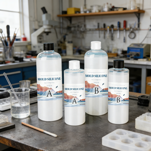 Silicona Líquida de Grado Alimenticio de Primera Calidad, Silicona de Caucho No Tóxica para Hacer Moldes, Silicona de Alto Rendimiento para Fundición de Obras de Arte - Product Image 1