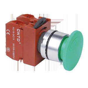 CNTD Changde C2PNR4 Interruptor de Botón de Parada de Emergencia de Plástico 1A Máx. Corriente Máxima de 12V Voltaje 40, Tamaño de la Abertura 22 mm - Product Image 4