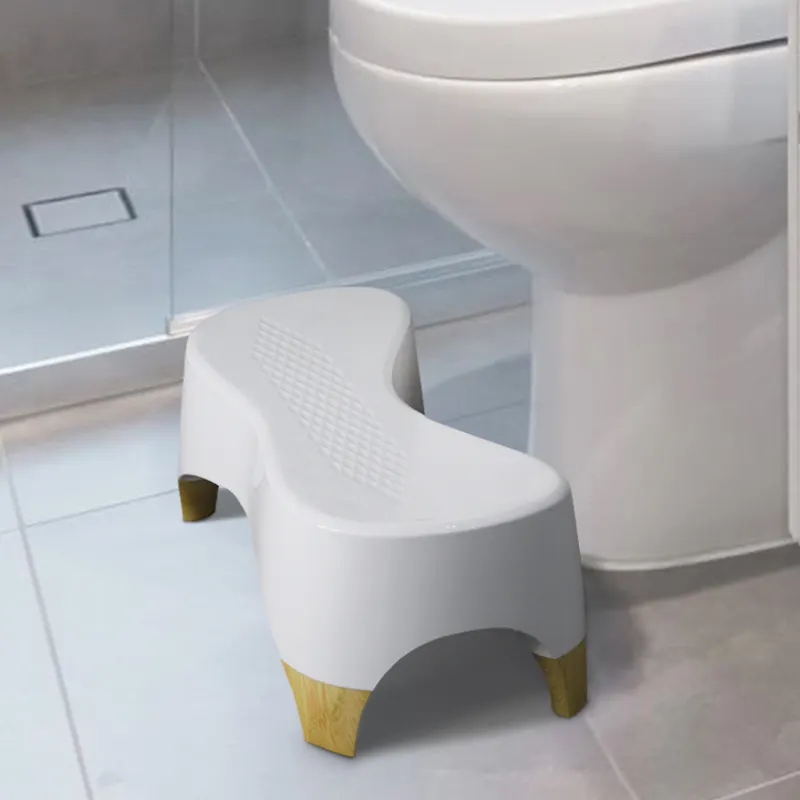 उच्च गुणवत्ता वाले नॉन-स्लिप एबीएस प्लास्टिक पूप टॉयलेट फुट स्टूल स्टेप बाथरूम स्टूल स्क्वाटिंग एडल्ट टॉयलेट स्टूल