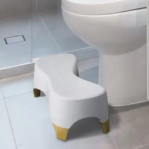 High Quality Non-Slip ABS Plastic Poop Toilet Foot Stool Step Bathroom Stool Squatting Adult Toilet Stool