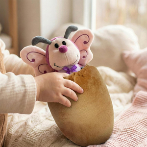 Peluche Papillon de Haute Qualité de 12 Pouces avec Sac Cocon pour Filles en Bas Âge, Jouet d'Imitation, Compagnon de Sommeil Douillet, Décoration de Crèche - Product Image 3