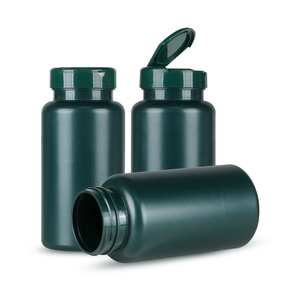 Customized Capsule <b>Bottle</b> Pharmaceutical Packaging HDPE Plastic For Health Products With Tear Pulling Cap Metal Cap - Product Image 2