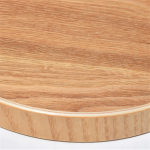 Bandeja de barra de madera vintage multifuncional de tamaño personalizado bandeja de servicio de comida decorativa de estilo redondo para mesa de comedor de cocina - Product Image 4