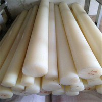 Barre carrée en plastique technique en polyamide de couleur naturelle PA6 GF30 de 200 * 1000 mm