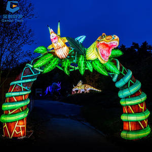 SGFL435 3D Bike Motif <b>Light</b> Festival Silk <b>Lantern</b> for Zoo Park Thanksgiving Waterproof Handmade - Product Image 3