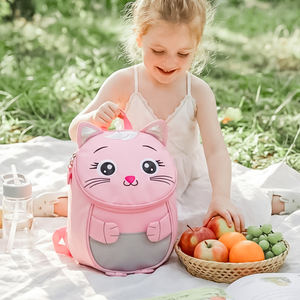 Zaino personalizzabile per la scuola materna, per giochi all'aperto, piccolo zaino per bambini e bambine con doppie spalline. - Product Image 3