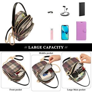 Bolso bandolera acolchado a cuadros al por mayor para mujer, bolso de hombro pequeño - Product Image 5