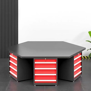 Station d'assemblage <span class=keywords><strong>de</strong></span> moules pour écoles <span class=keywords><strong>de</strong></span> formation, armoire hexagonale à six faces personnalisable OBM, six positions, capacité <span class=keywords><strong>de</strong></span> charge <span class=keywords><strong>de</strong></span> 300 kg - Product Image 3