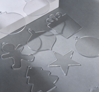 Plaques acryliques personnalisées de formes irrégulières, plaques de verre organique semi-transparentes, gravure laser, marquage