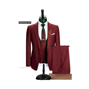 Tendance 2025 : Meilleurs Costumes d'Affaires <span class=keywords><strong>Homme</strong></span> Trois Pièces Coupe Slim Simple Boutonnage Viscose/Polyester Anti-Rétrécissement pour Mariage, MOQ 3 Pièces - Product Image 3