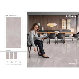 Carreaux de sol et de mur en porcelaine émaillée numérique gris Pulpis 600x1200 mm pour intérieurs modernes, design céramique - Product Image 1