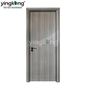 Yingkang आधुनिक डिजाइन आंतरिक Holow डब्ल्यूपीसी दरवाजा निविड़ अंधकार सामग्री फैक्टरी मूल्य इनडोर ब्राजील में