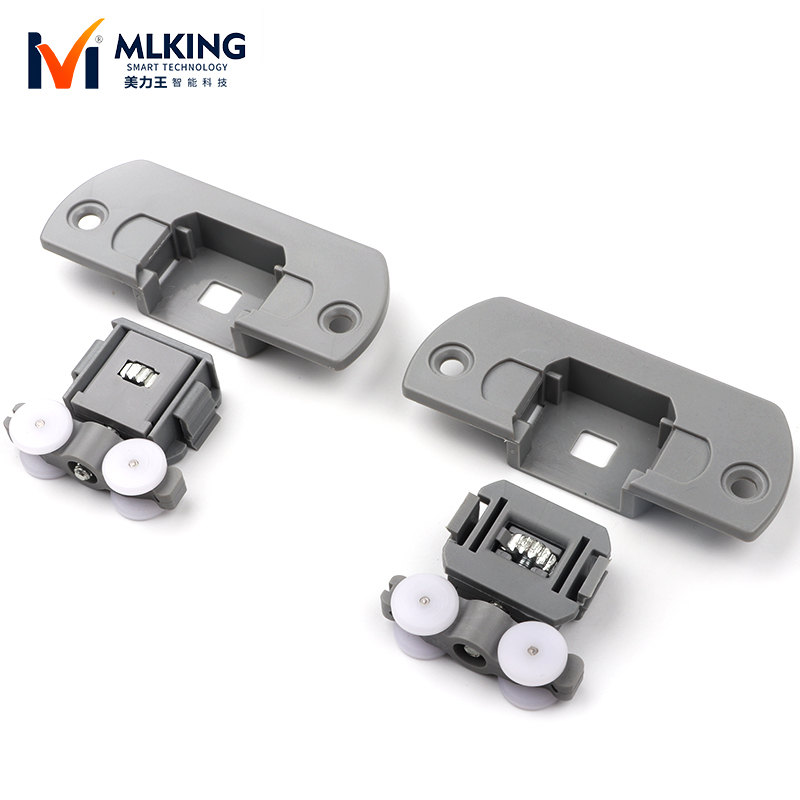 Гладкая роликовая Бесшумная фурнитура для шкафа, внутренняя подвесная раздвижная дверь