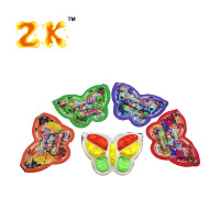 Gobelet de gelée multicolore en forme de mini papillon de 35 g, collation fruitée de dessin animé