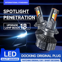 Feux avant LED pour voiture, phares LED haute luminosité 12V H1 H3 H11 H4 H7 9005 9006, ampoule de phare LED pour voiture