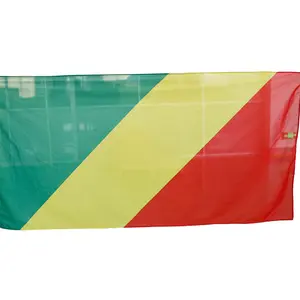 National Congo Colombie Bannière 75d Polyester Jaune Bleu Rouge Colombien 90x150 Cm Chili Chili Drapeau