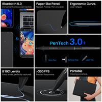 Tableta de Dibujo Inalámbrica Huion Inspiroy L610 de 10x6.25 Pulgadas, Tableta Gráfica Digital sin Batería con 8192 Niveles de Presión para PC