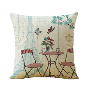 Patrón de París Impresión digital Sofá Coche Almohada y funda de cojín Funda de cojín elegante con diseño intrincado - Product Image 2