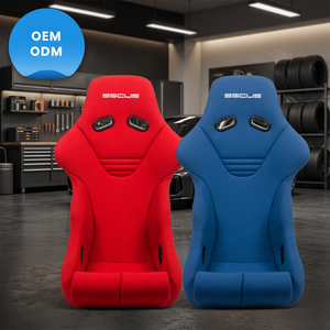 Siège de voiture sport universel durable fabriqué en Malaisie par SSCUS, modèle MONZA424-FABRIC FRP, tissu en fibre de verre renforcée de plastique - Product Image 1