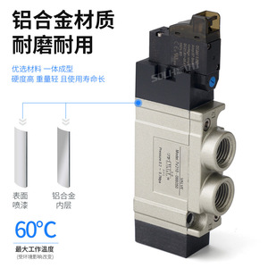 Vanne solénoïde pneumatique 7V0510 à 2 positions et 5 voies, équipement électrique ; Vanne directionnelle solénoïde de cylindre 7V0510-M5 - Product Image 5