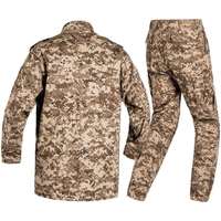 Ensemble uniforme tactique DBU camouflage numérique désertique ACU unisexe en polyester et coton indéchirable, durable, multi-poches, détectable par les systèmes de détection par aiguille