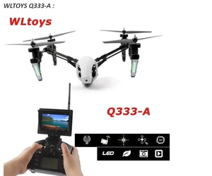 WLtoys-Dron con cámara HD, cuadricóptero teledirigido con monitor HD, transformador de 4 canales, una tecla de retorno, modo sin cabeza, control remoto, Q333A, Q333B, Q333C, 1 unidad, 1 unidad - Product Image 6