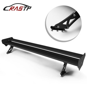 สปอยเลอร์หลัง CRASTP แบบสองชั้น อลูมิเนียมอัลลอยด์ สีดำด้าน ติดตั้งท้ายรถยนต์ - Product Image 1