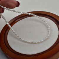 3-4mm Very Few Flaws Keshi Small Pearls Rice Beads Natural Freshwater Pearls Baroque DIY Necklace Semi-Finished Product China