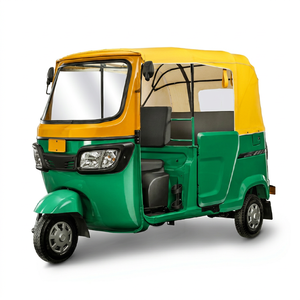 Electric Passenger <b>Tricycle</b> 48V 501-800W Open Body 3 Seats Steel DOT Certified Black with Yellow Canopy 80km/h 70-90km - Product Image 1