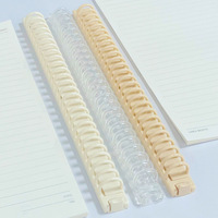 RUNDA - Clips de Encuadernación Multiusos de Plástico Colorido y Duradero, Tamaño B5, 100% Ecológicos, con 26 Orificios, Extraíbles, de Estilo Coreano