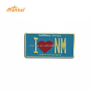 맞춤형 로고 레트로 디자인 알루미늄 금속 냉장고 자석 - Product Image 6