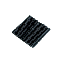 Dissipateur thermique à faible résistance thermique pour drone, PCB, appareils IoT, module de refroidissement par air, à ailettes denses, passif, noir, dissipateur thermique LED