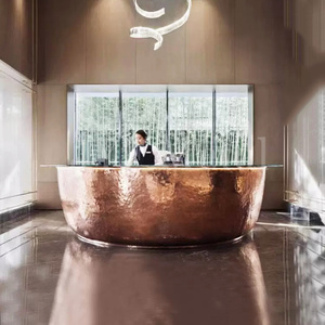 Comptoir de bar moderne en acier inoxydable EX963 avec repose-pieds pour les intérieurs de bars commerciaux - Product Image 2