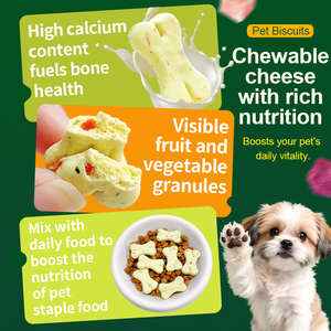 Biscuits pour chiens au lait de <span class=keywords><strong>chèvre</strong></span>, patate douce, <span class=keywords><strong>chou</strong></span> <span class=keywords><strong>et</strong></span> fromage, pour la santé digestive, la peau <span class=keywords><strong>et</strong></span> le pelage, cuits à la four - Product Image 4