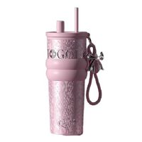 316 acier inoxydable classique isolé tasse filles vacances voiture haut de gamme Portable grande capacité paille bouteille d'eau 12-24hr thermique