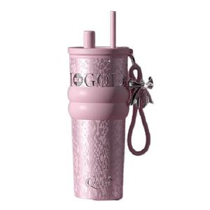 Taza aislada clásica de acero inoxidable 316, coche de vacaciones <span class=keywords><strong>para</strong></span> niñas, botella de agua de paja portátil de gran capacidad de gama alta, Térmica de 12 a 24 horas - Product Image 3