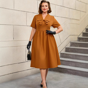 Low Price Plus Size 60s Dresses Patchwork Design Variety | Alibaba.com