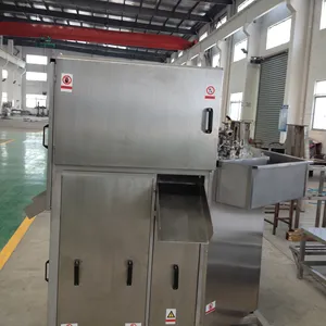 Kingwish factory 500KGS per hour automatic multifunctional apple peeling cutting slicing pitting machine.